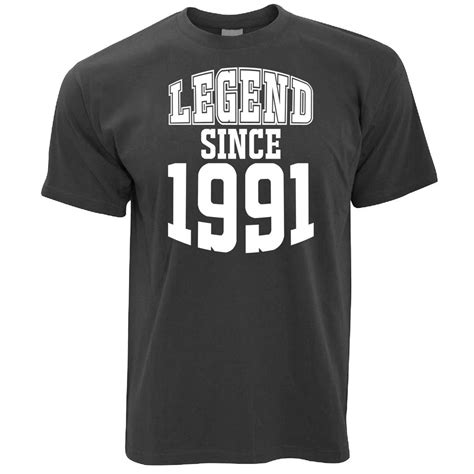30th Birthday T Shirt Legend Since 1991 Shirtbox