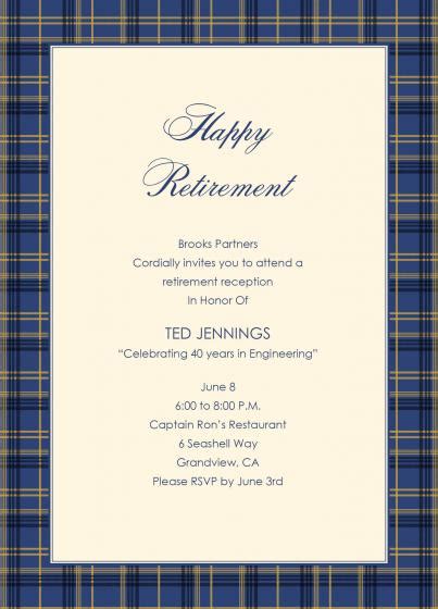 Choose a free event program template to customize online. Retirement Party Invitation Wording