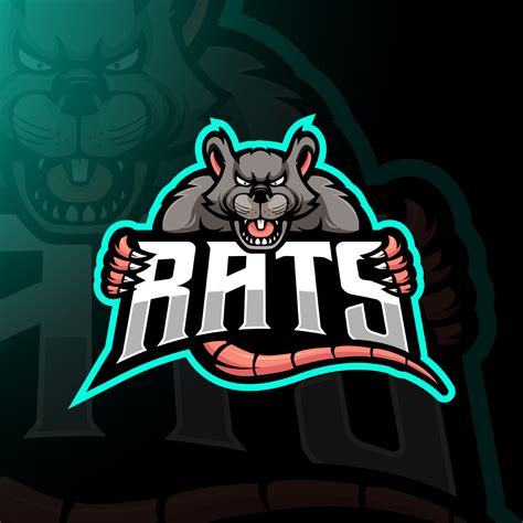 Rat Mascot Logo Design Vector With Modern Illustration Vector