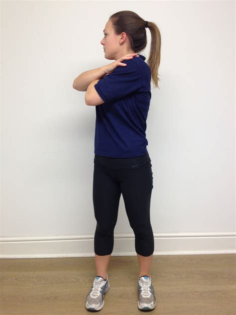 Thoracic Spine (Mid-Back) Rotation Stretch; Standing - G4 ...