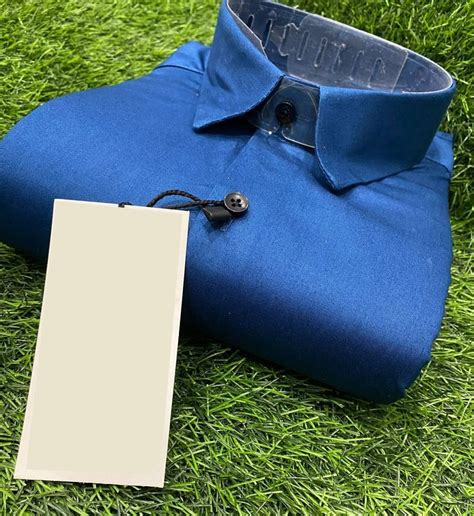 Plain Men Royal Blue Cotton Formal Shirt Full Sleeves At Rs 249 In