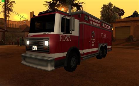 Gta San Andreas Fire Rescue Truck Mod