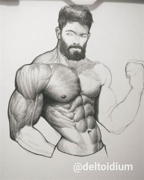 Bodybuilder Drawing At PaintingValley Com Explore Collection Of Bodybuilder Drawing