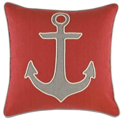 Eastern Accents Nautical Anchor Throw Pillow Cover And Insert Wayfair