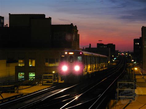 Night Train Free Stock Photo Image Picture Evening Train Chicago