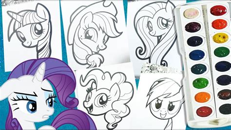 My Little Pony Activity Book Mlp Coloring For Kids Youtube