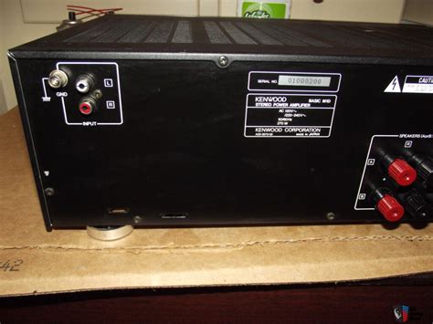 Kenwood Basic Series M D Stereo Power Amplifier Photo Canuck Audio Mart