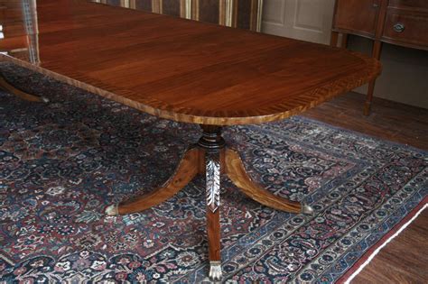 Traditional Formal Red Mahogany Dining Table Seats 14 People
