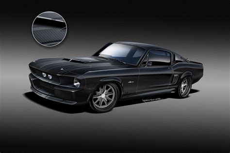 carbon fiber bodied 1967 mustang shelby gt500cr is a world first