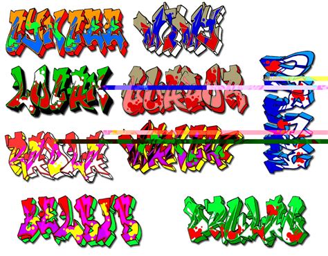Graffiti Pics And Fonts Graffiti Tag Names Alphabet Full Color