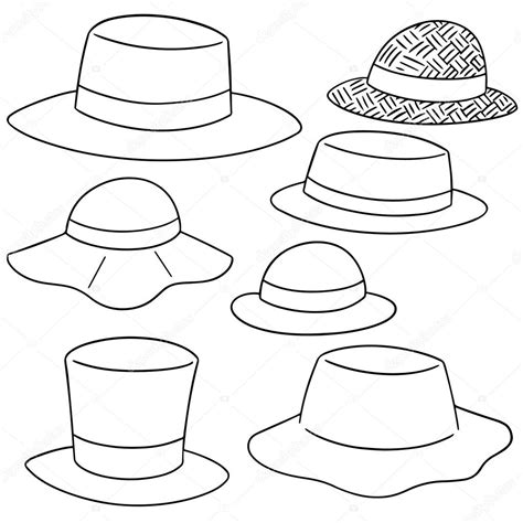 Fedora Hat Drawing Sketch Coloring Page