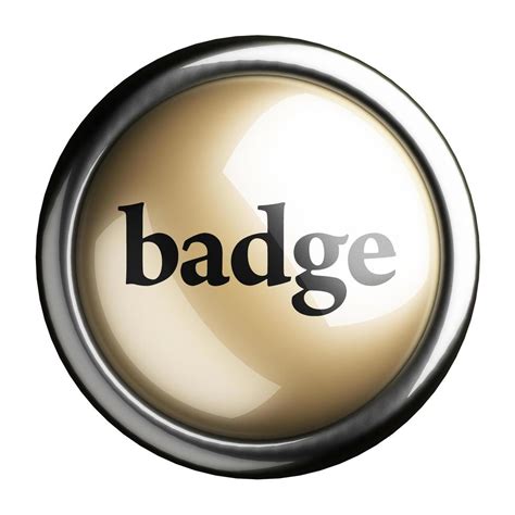 Badge Word On Isolated Button 6352645 Stock Photo At Vecteezy
