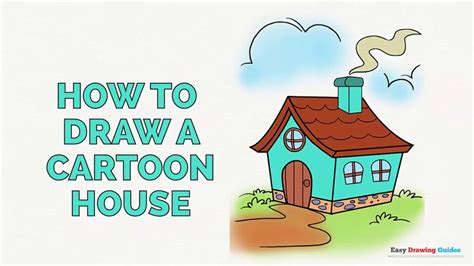 How To Draw A Cartoon House In A Few Easy Steps Drawing Tutorial For