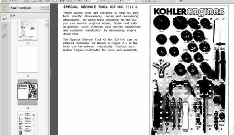 Kohler Motor Engine Service Repair Manual - Download - HeyDownloads
