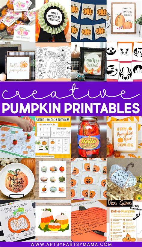 100 Creative Pumpkin Crafts Artsy Fartsy Mama