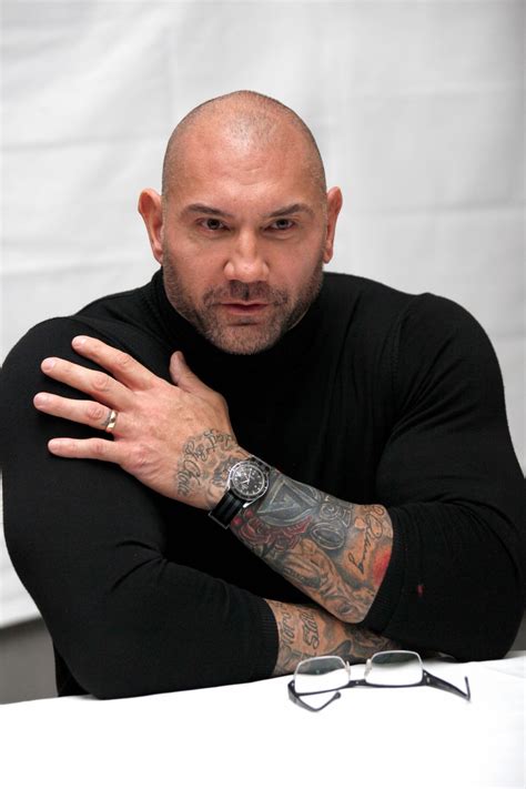 Dave Bautista At Spectre Press Conference Celeb Donut