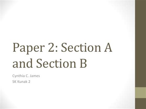 English upsr pass paper exam; Paper 2 section a&b (UPSR)
