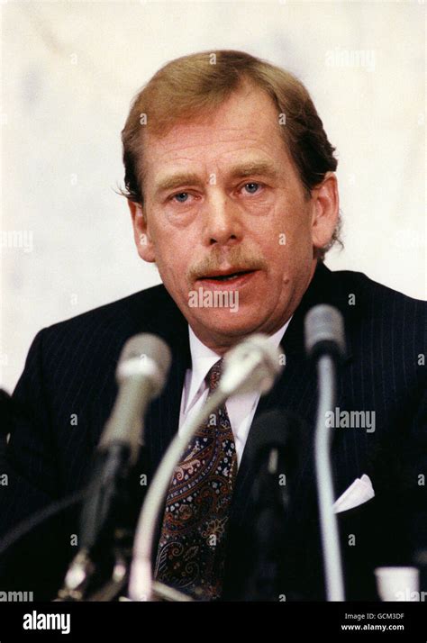 Vaclav Havel First President Of Czechoslovakia 1989 1992 Stock Photo