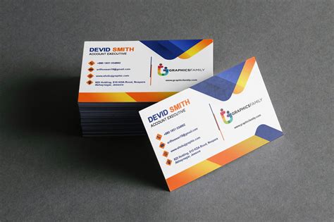 business card mockup graphicsfamily