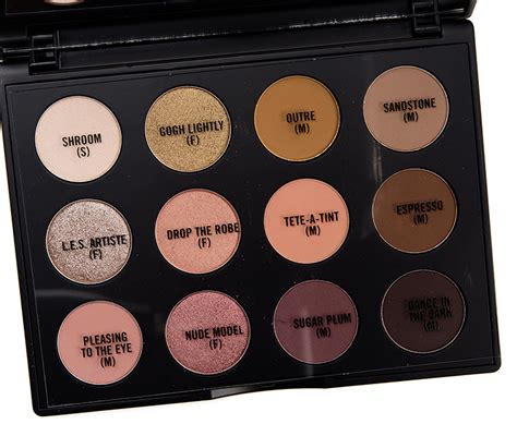 MAC Nude Model Art Library Palette Review Swatches