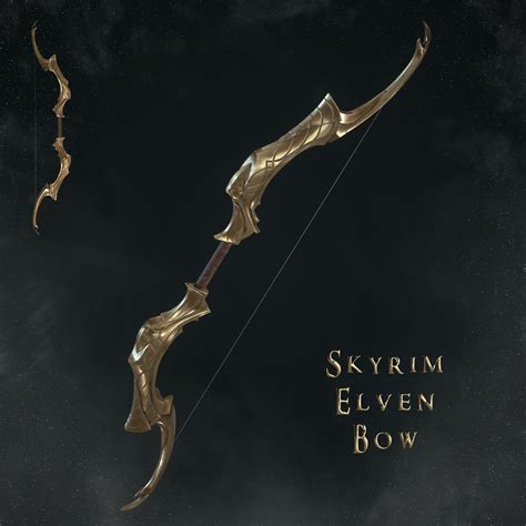 Artstation Skyrim Elven Bow