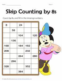 Skip Counting By 8s Worksheets