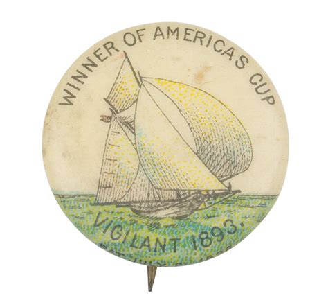 Winner Of Americas Cup Busy Beaver Button Museum