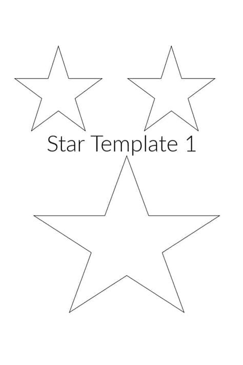 Five Point Star Template Star Template Shape Templates Printable Star