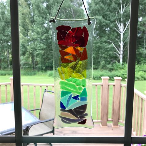 Excited To Share This Item From My Etsy Shop Rainbow Suncatcher Fused Glass Suncatcher