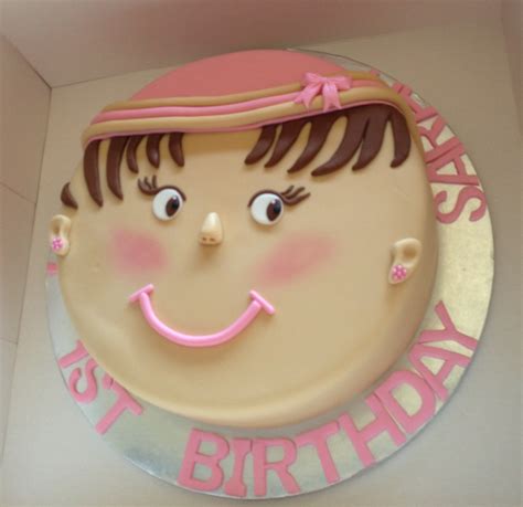 Piece Of Cake Baby Girl Face Cake