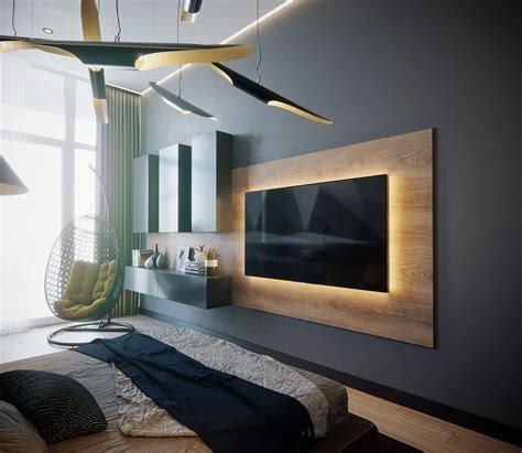 50 Ideas To Decorate The Wall You Hang Your Tv Bedroom Tv Wall Tv