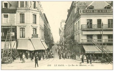 72 LE MANS. Rue des Minimes Café de l'Europe et du Nord