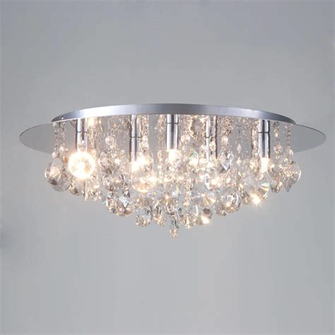 Buy the latest crystal ceiling lamp gearbest.com offers the best crystal ceiling lamp products online shopping. Montego Flush Ceiling Light Crystal Effect - 9 Light - Chrome