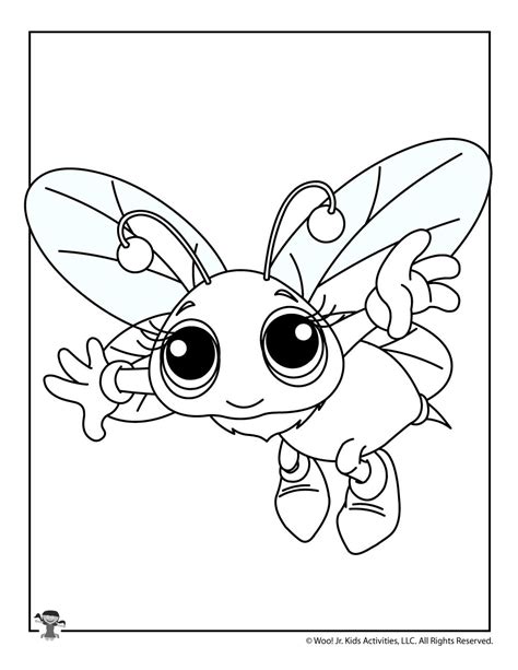 We hope your kids enjoy our pack of printable alphabet b coloring pages online. Honey Bee Coloring Page | Woo! Jr. Kids Activities