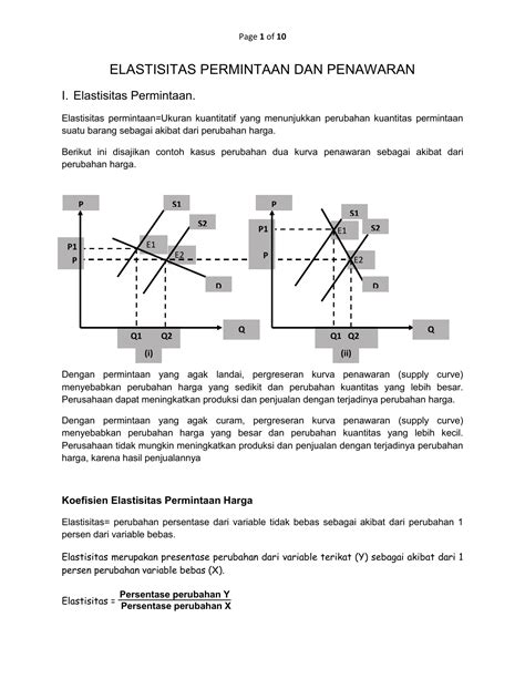 Contoh Soal Elastisitas Permintaan Dan Penawaran Berbagai Contoh