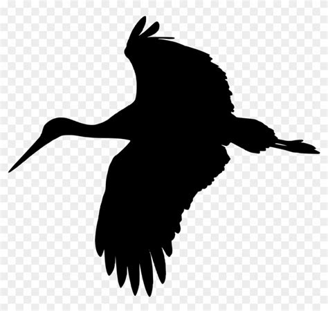 File Stork Silhouette Svg Stork Silhouette Free Transparent Png