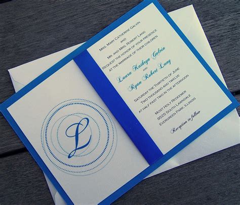 Blue Wedding Invitations Maserrfk Blue W I