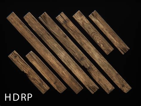 3d Model Wooden Planks Vr Ar Low Poly Cgtrader