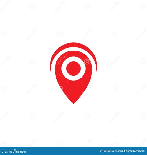 Location Point Logo Stock Vector Illustration Of Blank 155465402