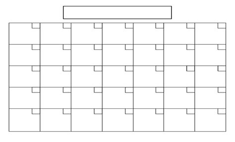 Blank Template For 30 Days Example Calendar Printable Blank 31 Day