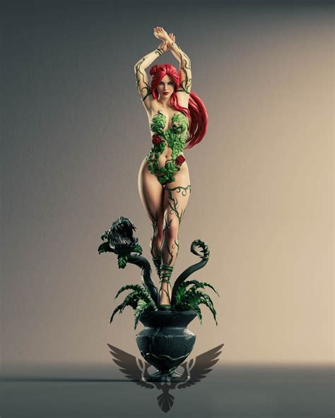Poison Ivy D Printed And Handpainted Diorama Nsfw Option Etsy