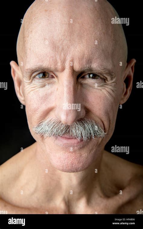 Old Bald Man Stock Photo Alamy