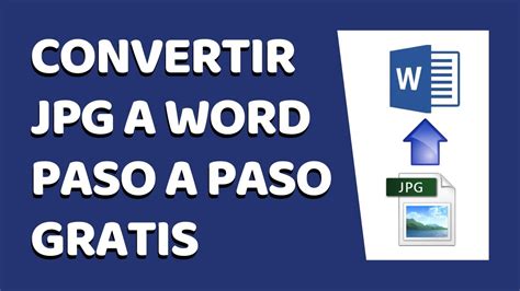 Pdf to office conversion is fast and almost 100% accurate. Cómo Convertir JPG a Word Sin Programas 2019 (Documentos ...