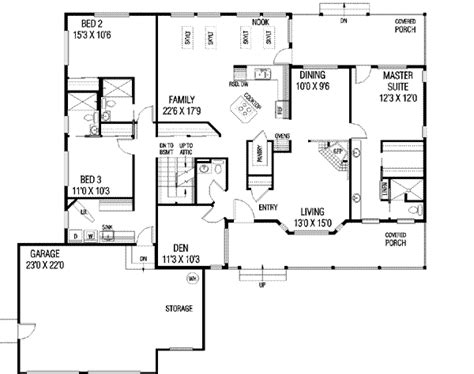 At houseplans.pro your plans come straight from the designers who created them giving us the ability to quickly customize an existing plan to meet your specific needs. Ranch Style House Plan - 4 Beds 3.5 Baths 2194 Sq/Ft Plan ...