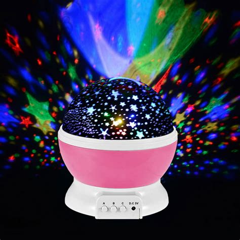 7 Colors Light Led Rotating Projector Starry Night Lamp Star Sky Romantic Projection Light