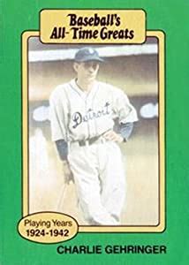 Charlie card (like a credit or hotel card) is $1.70 for entrance to the subway. Charlie Gehringer 1987 Baseball All Time Greats Baseball Card at Amazon's Sports Collectibles Store