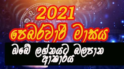 2021 February Lagna Palapala L 2021 පෙබරවාරි ලග්න පලාපලl Astrology Sri