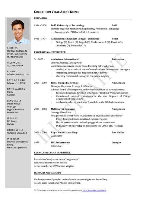 10 pdf resume templates & how to guide. Canadian Cv Format Pdf - planner template free