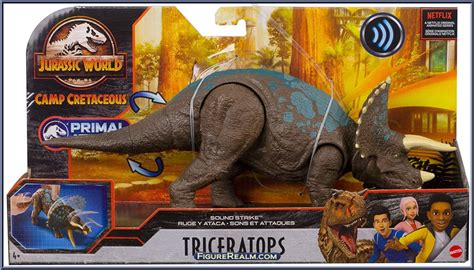 Triceratops Jurassic World Camp Cretaceous Sound Strike Mattel