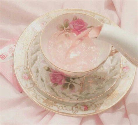 Vintage Tea Cup Pink Aesthetic Pastel Pink Aesthetic Baby Pink